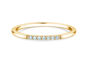 Verlobungsring Unity in 14K Gelbgold mit Diamanten 0,05ct G/SI