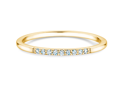 Verlobungsring Unity in 14K Gelbgold mit Diamanten 0,07ct G/SI