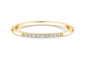 Verlobungsring Unity in 14K Gelbgold mit Diamanten 0,07ct G/SI