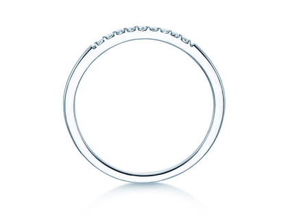 Verlobungsring Unity in 14K Weißgold mit Diamanten 0,07ct G/SI