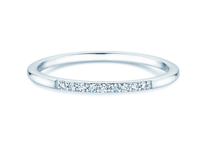 Verlobungsring Unity in 14K Weißgold mit Diamanten 0,07ct G/SI