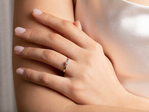Verlobungsring Vivid Petite Diamond in 14K Gelbgold mit Labordiamanten 0,30ct E/VS