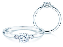 Verlobungsring Vivid Petite Diamond in Platin 950/- mit Diamanten 0,40ct G/SI