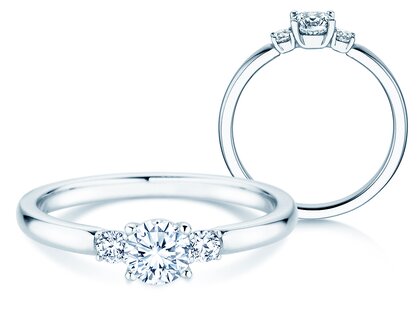 Verlobungsring Vivid Petite Diamond in 9K Weißgold mit Diamanten 0,40ct G/SI