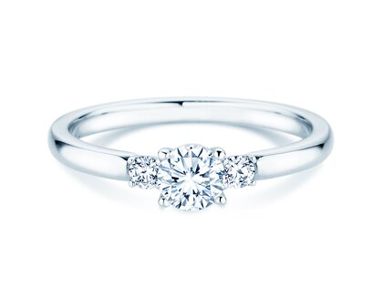 Verlobungsring Vivid Petite Diamond in 9K Weißgold mit Labordiamanten 0,40ct E/VS