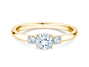 Verlobungsring Vivid Petite Diamond in 18K Gelbgold mit Diamanten 0,50ct G/SI