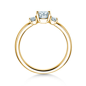 Verlobungsring Vivid Petite Diamond in 18K Gelbgold mit Diamanten 0,50ct G/SI