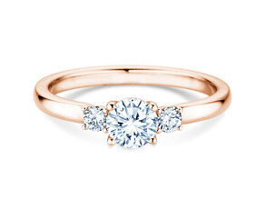 Verlobungsring Vivid Petite Diamond in 9K Roségold mit Diamanten 0,50ct G/SI