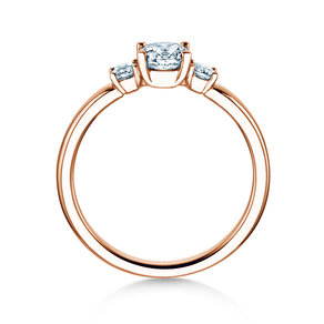 Verlobungsring Vivid Petite Diamond in 9K Roségold mit Diamanten 0,50ct G/SI