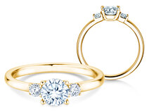 Verlobungsring Vivid Petite Diamond in 9K Gelbgold mit Diamanten 0,60ct G/SI