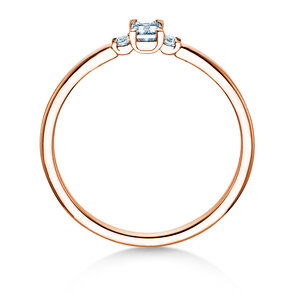 Verlobungsring Vivid Petite Emerald Cut in Roségold