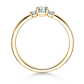 Verlobungsring Vivid Petite Oval Cut in 9K Gelbgold mit Diamanten 0,30ct G/SI