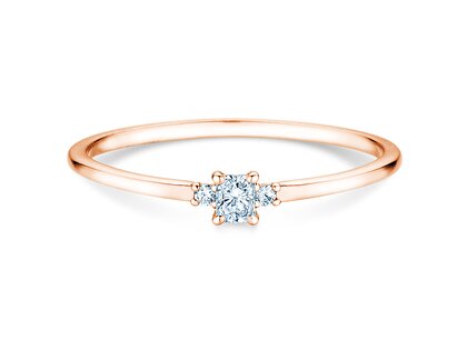 Verlobungsring Vivid Petite Radiant Cut in Roségold