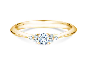 Verlobungsring Vivid Diamond in 14K Gelbgold mit Labordiamanten 0,31ct E/VS