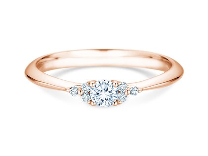 Verlobungsring Vivid Diamond in 9K Roségold mit Diamanten 0,31ct