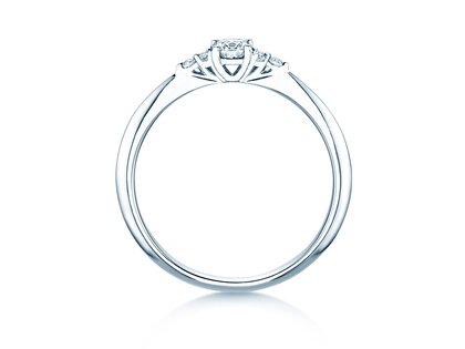 Verlobungsring Vivid Diamond in 14K Weißgold mit Diamanten 0,31ct G/SI
