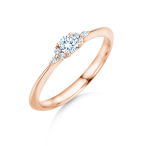 Verlobungsring Vivid Diamond in 9K Roségold mit Diamanten 0,21ct G/SI