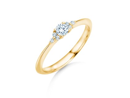 Verlobungsring Vivid Diamond in 18K Gelbgold mit Diamanten 0,21ct G/SI