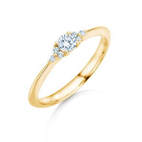 Verlobungsring Vivid Diamond in 18K Gelbgold mit Diamanten 0,21ct G/SI