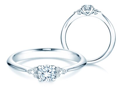 Verlobungsring Vivid Diamond in 14K Weißgold mit Diamanten 0,43ct G/SI