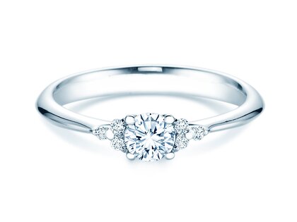 Verlobungsring Vivid Diamond in 18K Weißgold mit Diamanten 0,43ct G/SI