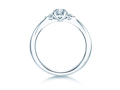 Verlobungsring Vivid Diamond in 18K Weißgold mit Diamanten 0,43ct G/SI