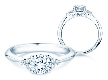 Verlobungsring Vivid Diamond in Platin 950/- mit Labordiamanten 1,18ct