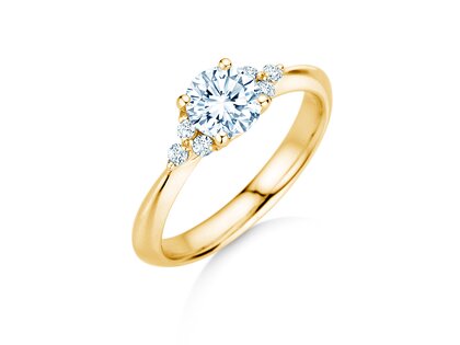 Verlobungsring Vivid Diamond in 9K Gelbgold mit Diamanten 1,18ct G/SI