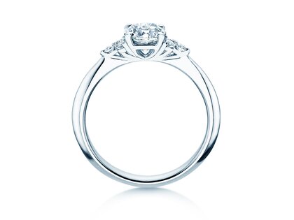 Verlobungsring Vivid Diamond in 9K Weißgold mit Diamanten 1,18ct G/SI