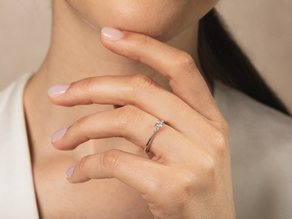 Verlobungsring Vivid Diamond in 14K Gelbgold mit Labordiamanten 0,31ct E/VS