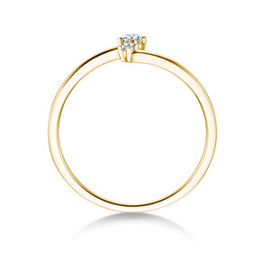 Verlobungsring You & Me Classic in 14K Gelbgold mit Diamanten 0,065ct G/SI
