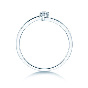 Verlobungsring You & Me Classic in 14K Weißgold mit Diamanten 0,065ct G/SI