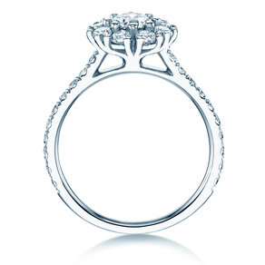 Verlobungsring Bloom Pavé in Platin