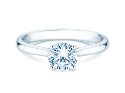 Verlobungsring Classic 4 Hidden Halo Labordiamant
