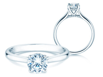 Verlobungsring Classic 4 Hidden Halo Labordiamant