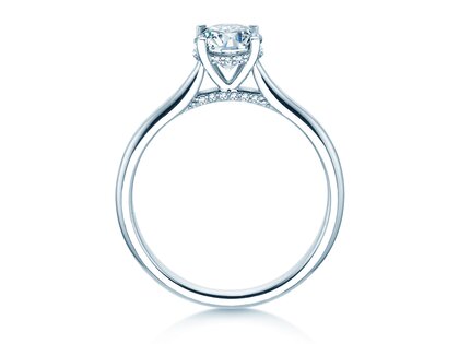 Verlobungsring Classic 4 Hidden Halo Labordiamant