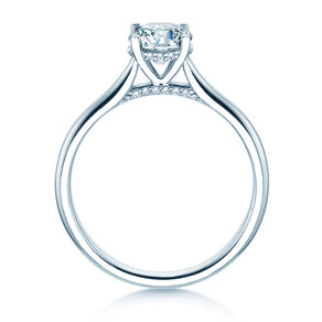 Verlobungsring Classic 4 Hidden Halo Labordiamant
