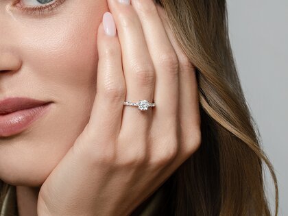 Verlobungsring Classic 4 Pavé in Roségold