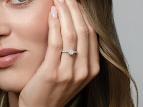 Verlobungsring Classic 4 Pavé in Roségold