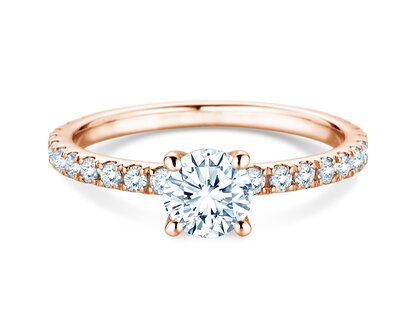 Verlobungsring Classic 4 Pavé in Roségold