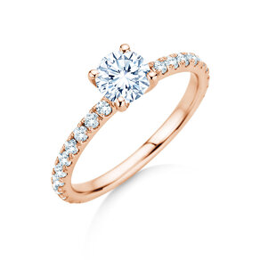 Verlobungsring Classic 4 Pavé in Roségold