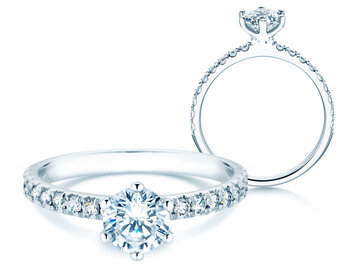 Verlobungsring Classic Pavé Labordiamant