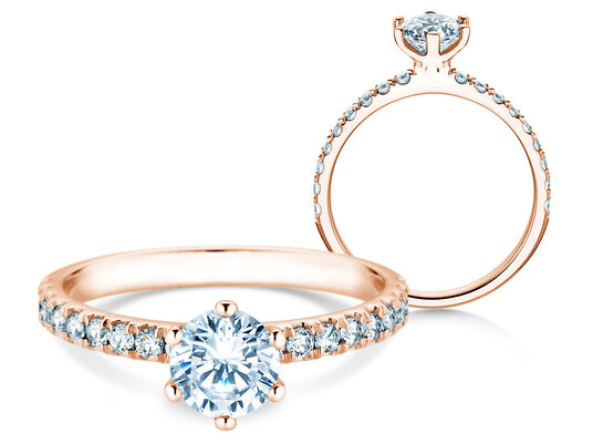 Verlobungsring Classic Pavé Labordiamant