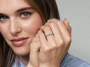Verlobungsring Crush  in 14K Weißgold mit Diamanten 0,27ct G/SI