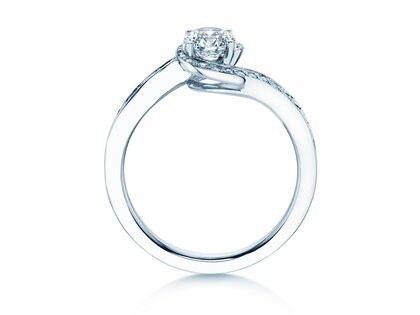 Verlobungsring Crush  in 18K Weißgold mit Diamanten 0,95ct G/SI