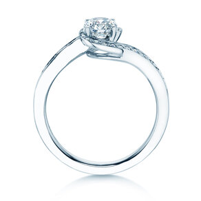 Verlobungsring Crush  in 18K Weißgold mit Diamanten 0,95ct G/SI