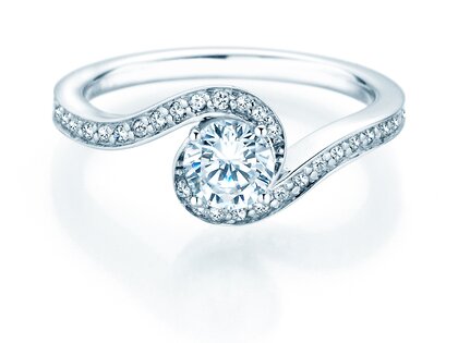 Verlobungsring Crush  in 18K Weißgold mit Diamanten 0,95ct G/SI