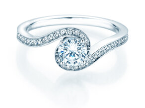 Verlobungsring Crush  in 18K Weißgold mit Diamanten 0,95ct G/SI