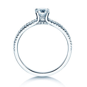 Verlobungsring Dynasty Petite in 18K Weißgold mit Diamanten 0,85ct G/SI
