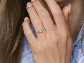 Verlobungsring Eternal Pavé in 18K Weißgold mit Diamanten 0,25ct G/SI